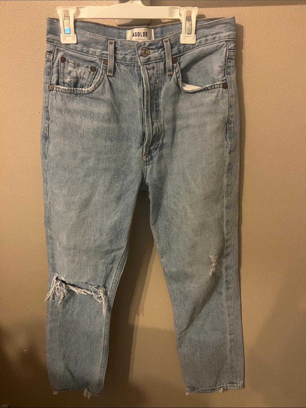 AGOLDE Riley Distressed Jeans